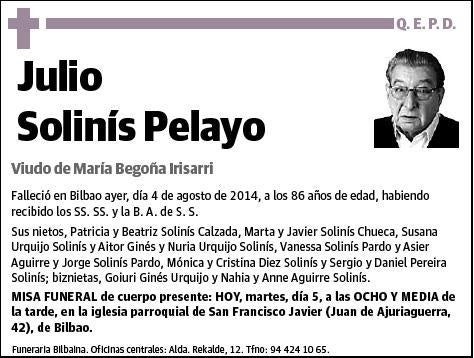 SOLINIS PELAYO,JULIO