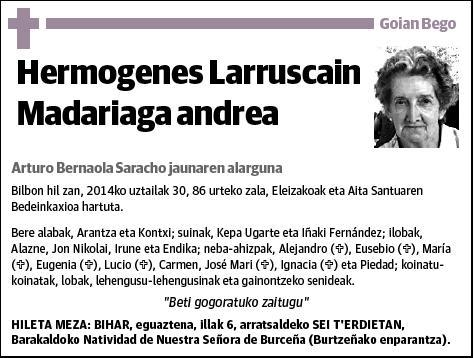 LARRUSCAIN MADARIAGA,HERMOGENES