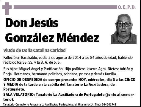 GONZALEZ MENDEZ,JESUS