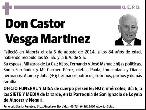 VESGA MARTINEZ,CASTOR