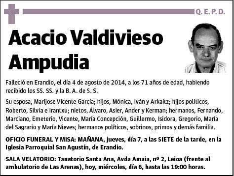 VALDIVIESO AMPUDIA,ACACIO