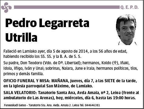 LEGARRETA UTRILLA,PEDRO