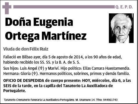 ORTEGA MARTINEZ,EUGENIA