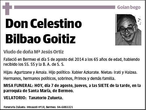 BILBAO GOITIZ,CELESTINO