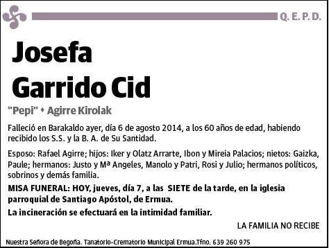 GARRIDO CID,JOSEFA