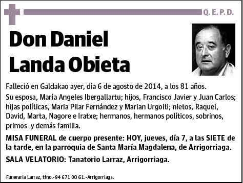 LANDA OBIETA,DANIEL