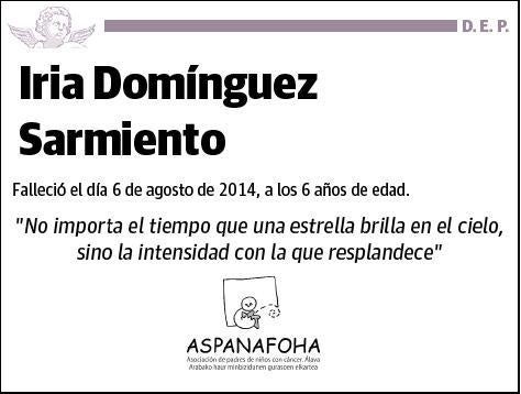 DOMINGUEZ SARMIENTO,IRIA