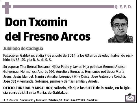 DEL FRESNO ARCOS,TXOMIN