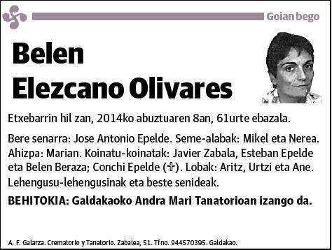 ELEZCANO OLIVARES,BELEN