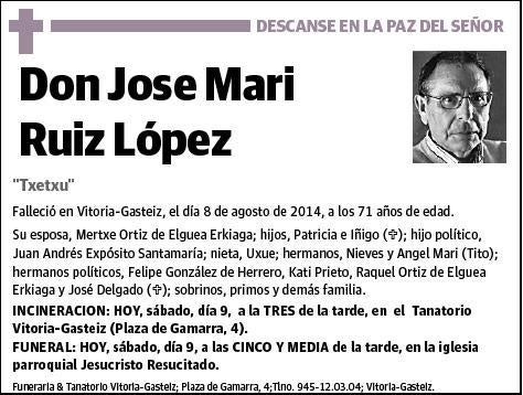 RUIZ LOPEZ,JOSE MARI