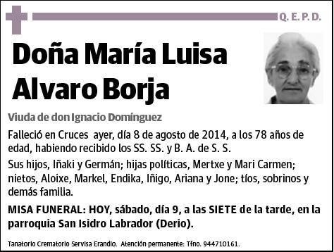 ALVARO BORJA,MARIA LUISA