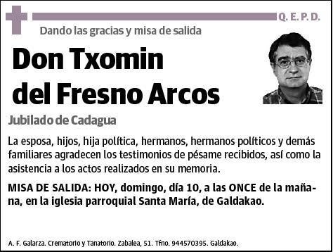 DEL FRESNO ARCOS,TXOMIN