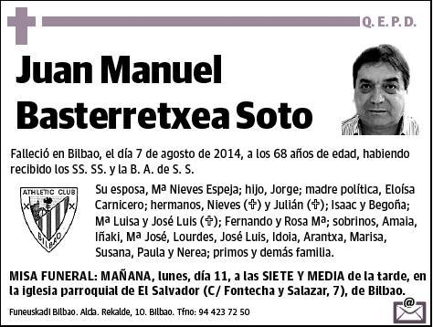 BASTERRETXEA SOTO,JUAN MANUEL