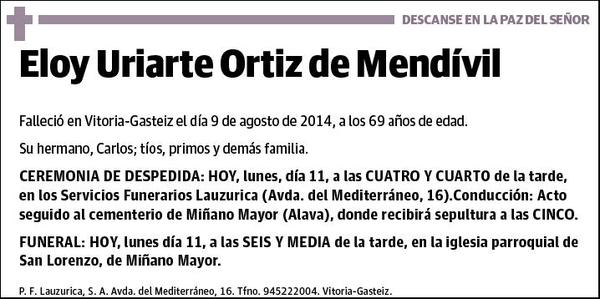 URIARTE ORTIZ DE MENDIVIL,ELOY