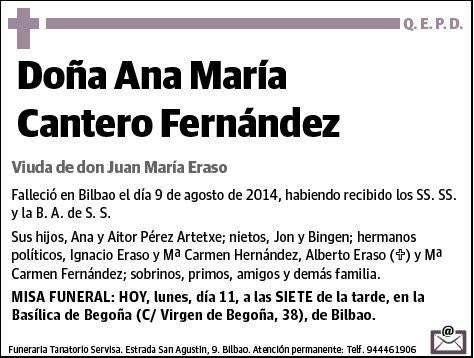 CANTERO FERNANDEZ,ANA MARIA