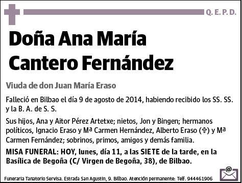 CANTERO FERNANDEZ,ANA MARIA