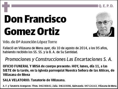 GOMEZ ORTIZ,FRANCISCO