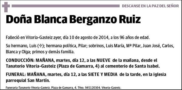 BERGANZO RUIZ,BLANCA