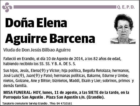 AGUIRRE BARCENA,ELENA