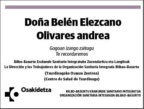 ELEZCANO OLIVARES,BELEN