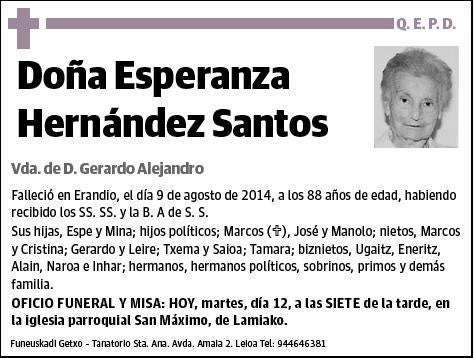 HERNANDEZ SANTOS,ESPERANZA