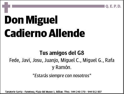 CADIERNO ALLENDE,MIGUEL