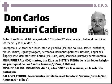 ALBIZURI CADIERNO,CARLOS