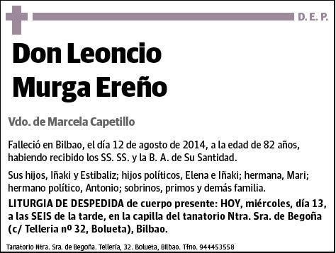 MURGA EREÑO,LEONCIO