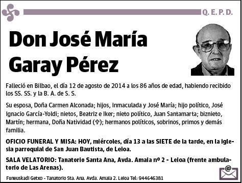 GARAY PEREZ,JOSE MARIA