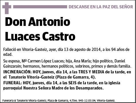 LUACES CASTRO,ANTONIO