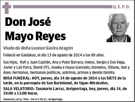 MAYO REYES,JOSE