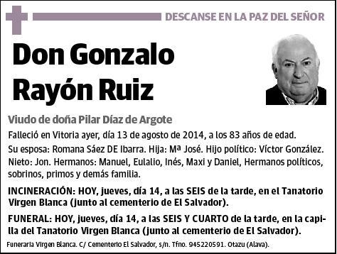 RAYON RUIZ,GONZALO