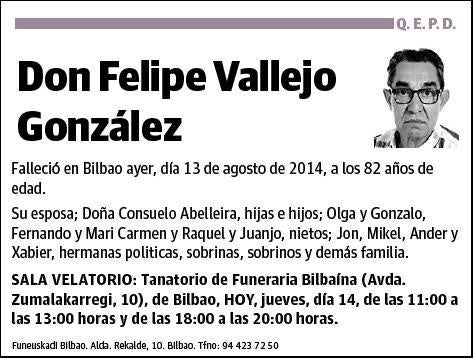 VALLEJO GONZALEZ,FELIPE