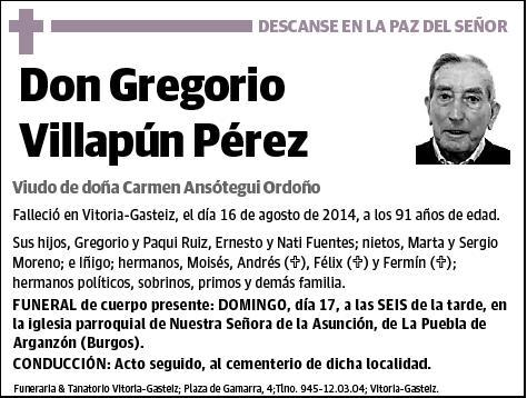 VILLAPUN PEREZ,GREGORIO