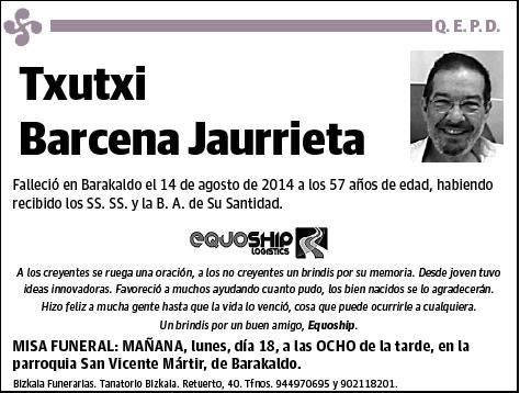 BARCENA JAURRIETA,TXUTXI