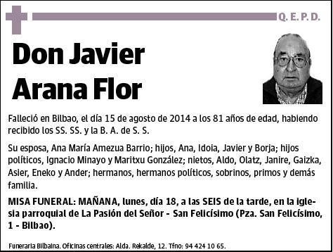 ARANA FLOR,JAVIER