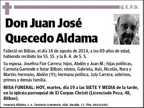 QUECEDO ALDAMA,JUAN JOSE