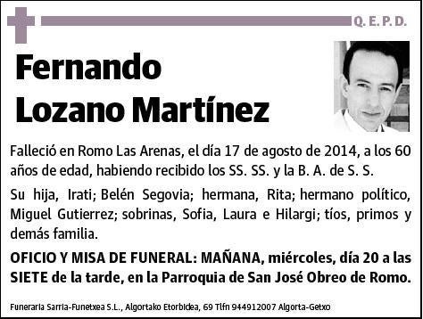 LOZANO MARTINEZ,FERNANDO