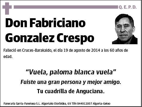 GONZALEZ CRESPO,FABRICIANO