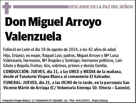 ARROYO VALENZUELA,MIGUEL