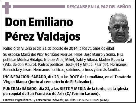 PEREZ VALDAJOS,EMILIANO