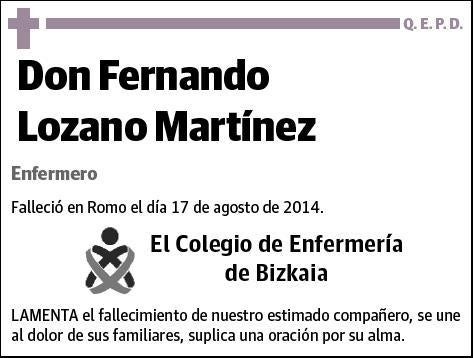 LOZANO MARTINEZ,FERNANDO