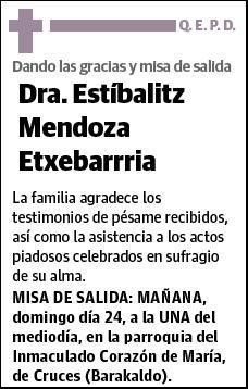 MENDOZA ETXEBARRIA,ESTIBALITZ