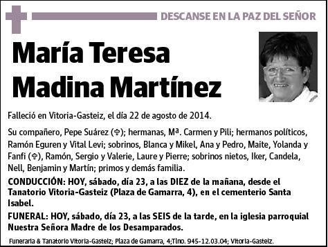 MADINA MARTINEZ,MARIA TERESA