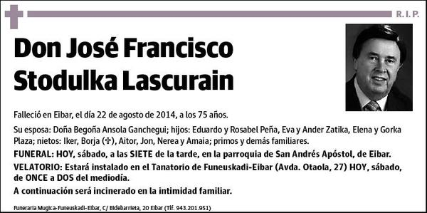 STODULKA LASCURAIN,JOSE FRANCISCO