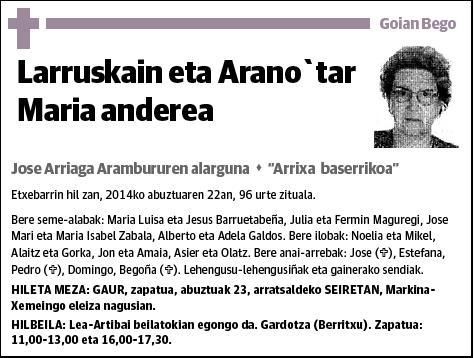 LARRUSKAIN ARANO,MARIA