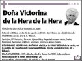 DE LA HERA DE LA HERA,VICTORINA