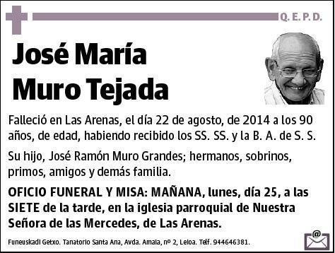 MURO TEJADA,JOSE MARIA