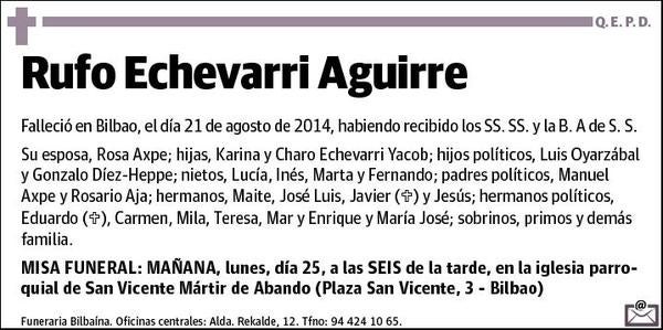 ECHEVARRI AGUIRRE,RUFO