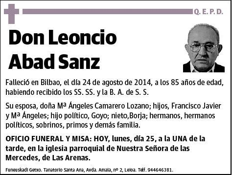 ABAD SANZ,LEONCIO